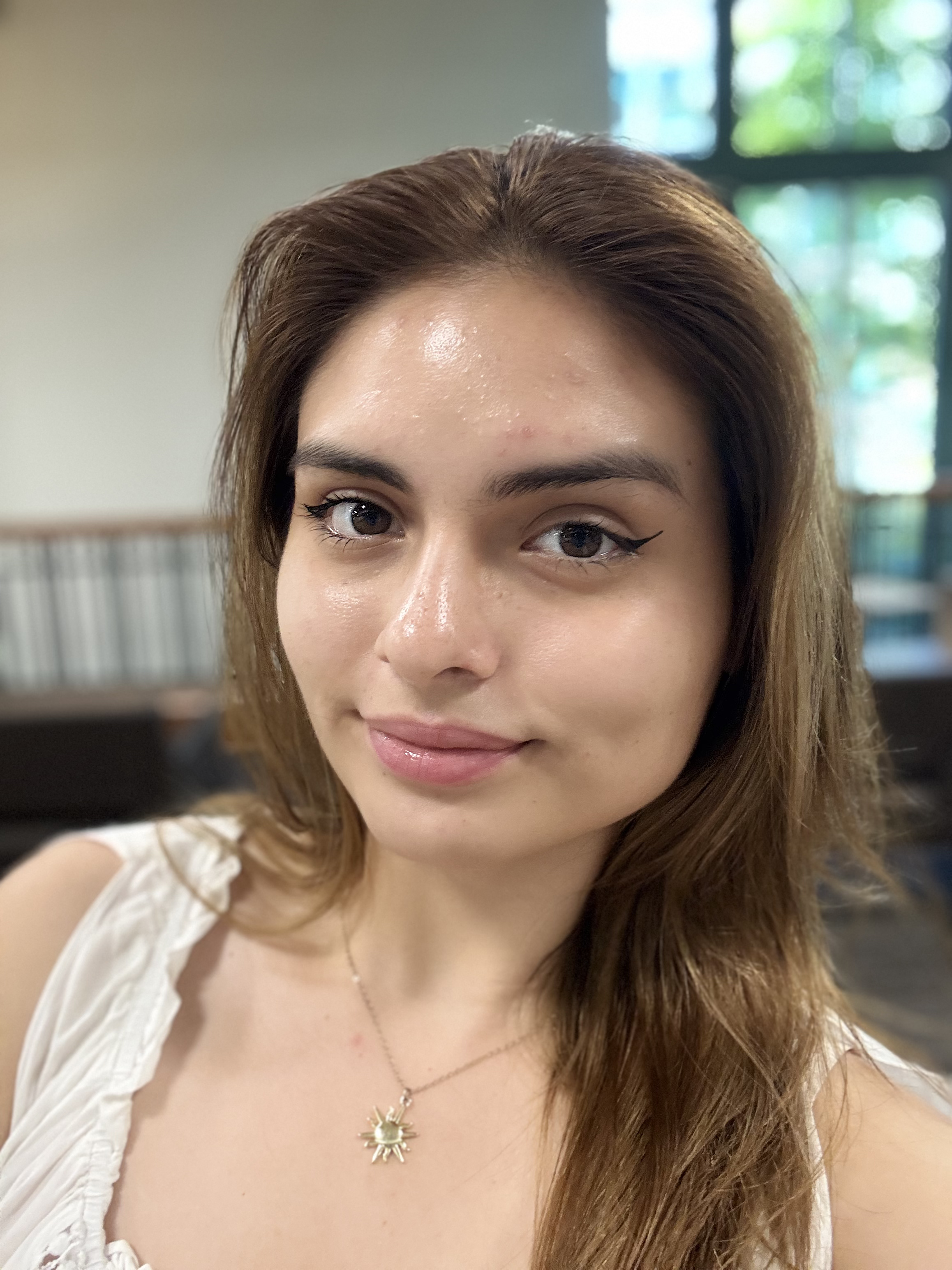 Close up selfie of Leia